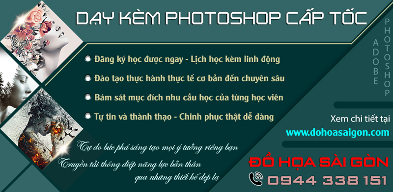 Đào tạo khóa học photoshop ở Bình Thạnh Tphcm