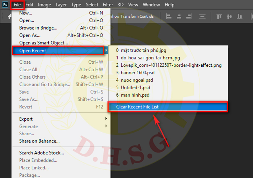xoa-recent-file-trong-photoshop