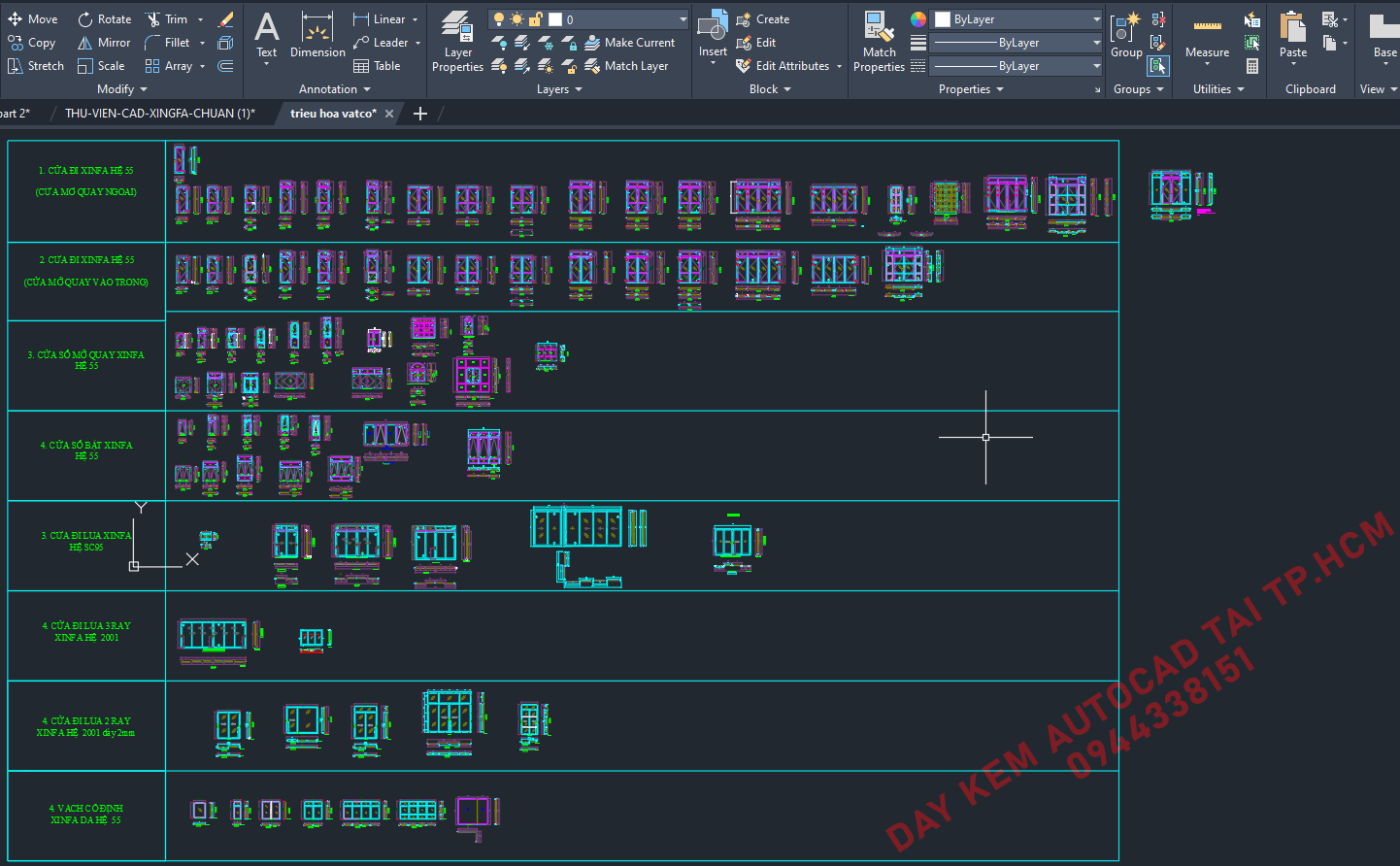 thu-vien-autocad-cua-nhom-xingfa