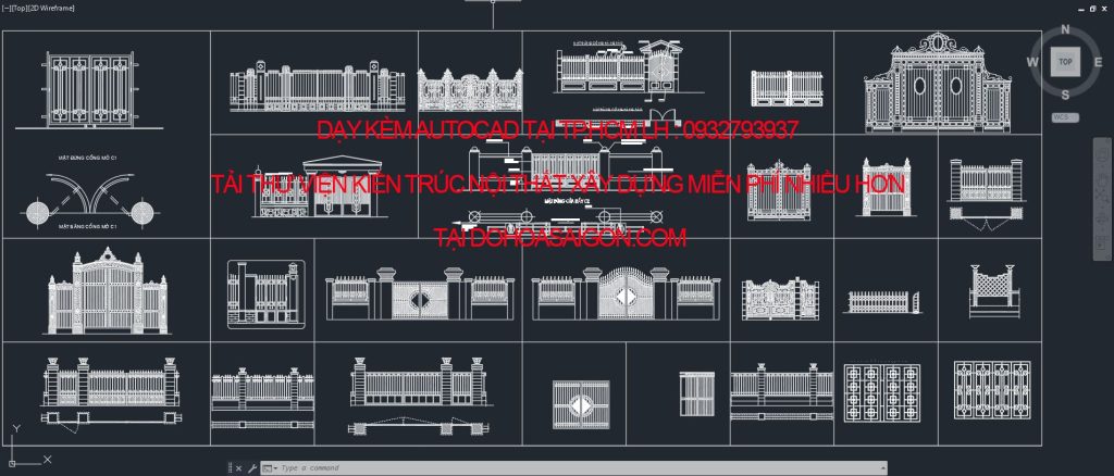 thu-vien-autocad-cong-hang-rao-co-dien