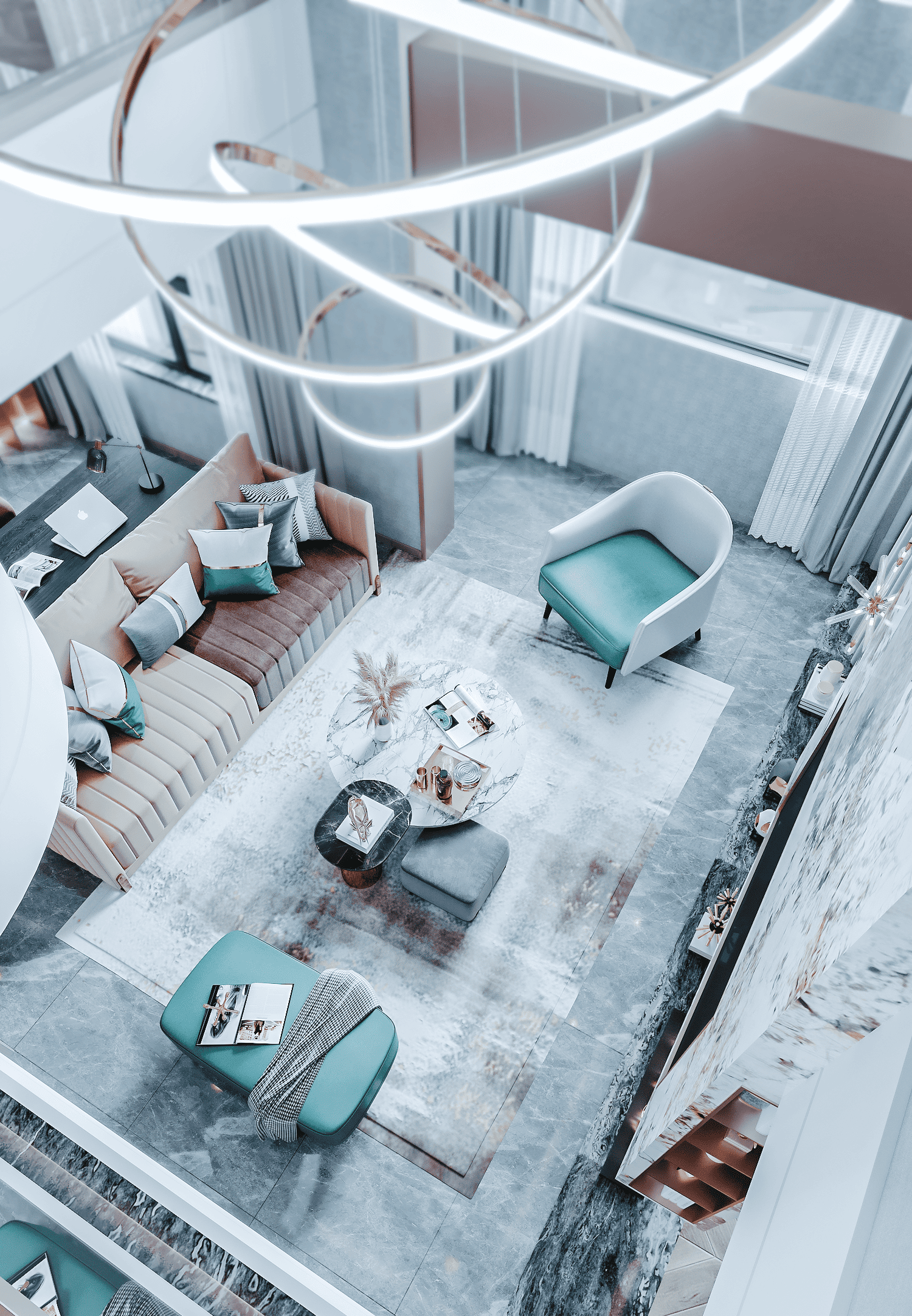 model-3dsmax-phong-khach-hien-dai