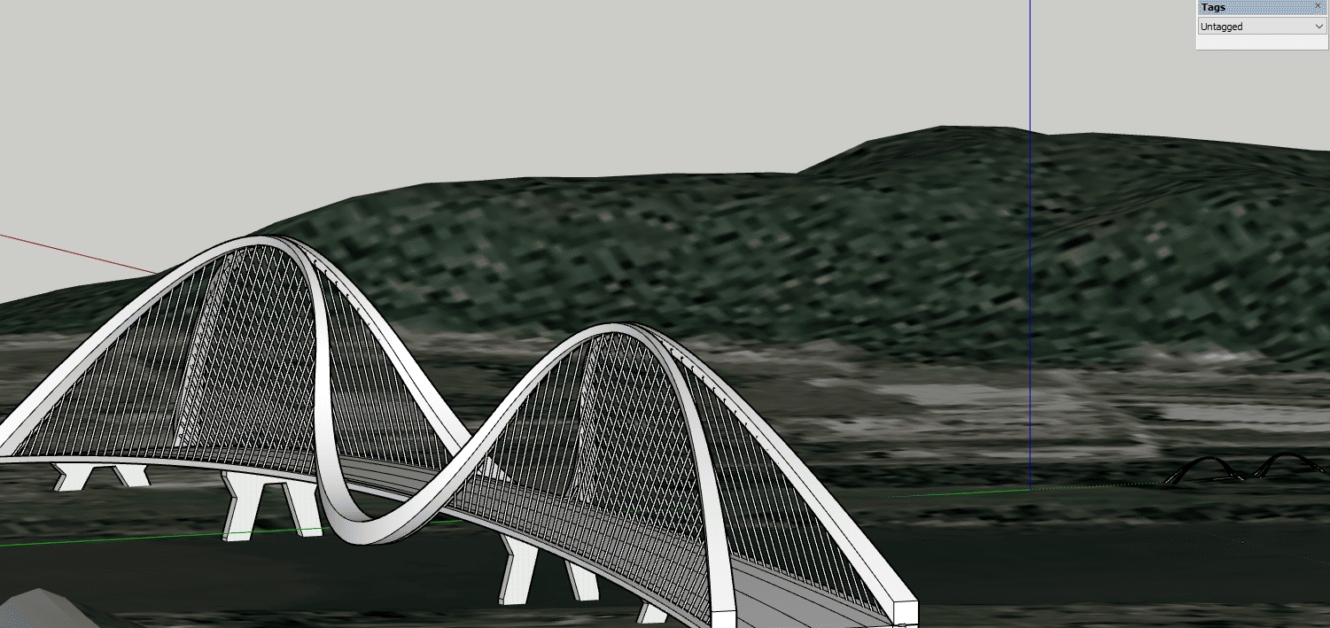 model-file-sketchup-cong-trinh-cay-cau model-file-sketchup-cong-trinh-cay-cau