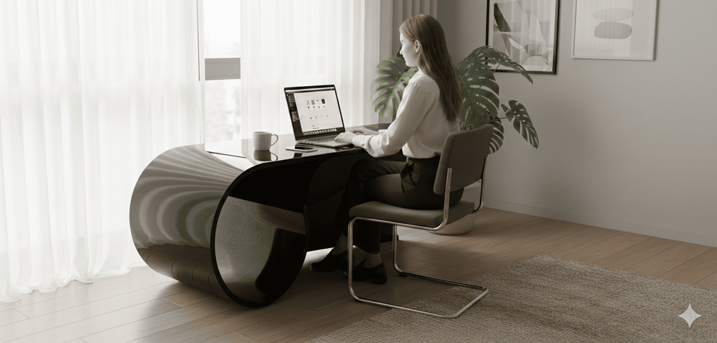 model-sketchup-ban-lam-viec