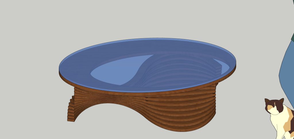 model-sketchup-ban-nghe-thuat