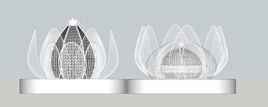 model-sketchup-cong-trinh-bup-sen