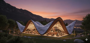 model-sketchup-cong-trinh-nha-cafe